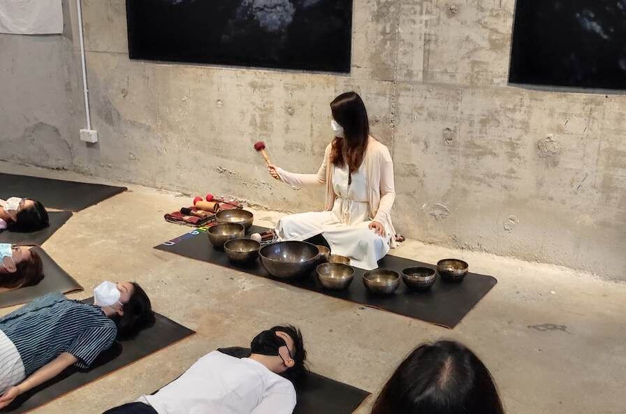 Sound bath at Soho House Hong Kong